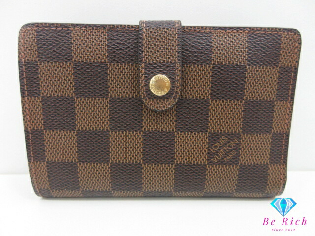 楽天市場】ルイ ヴィトン LOUIS VUITTON がま口 二つ折り財布 ダミエ