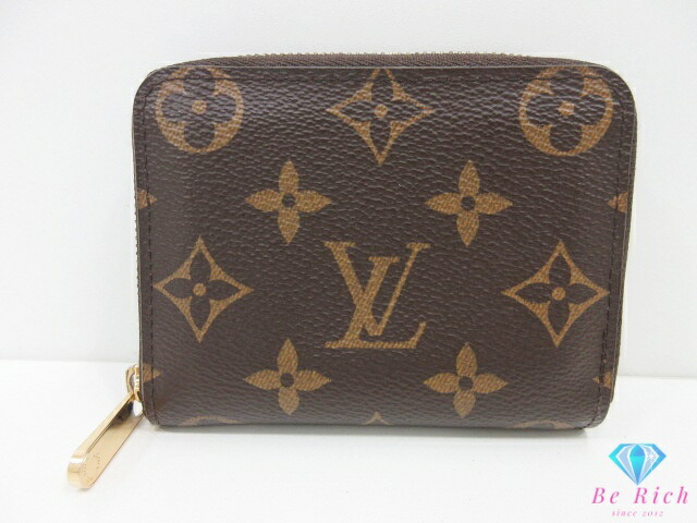 ルイ ヴィトン LOUIS VUITTON モノグラム ジッピー 鋳貨 銭入れ M60067 茶 赤銅色 PVC なめし革 御釣り入れ 歌留多 入れもの パウダーコンパクト ウォレット 【中古】【貨物輸送無料】 bs4376