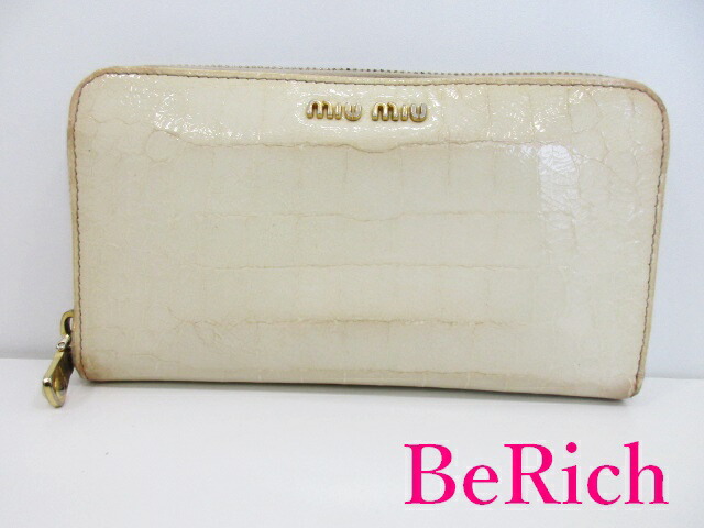 楽天市場】ミュウミュウ miumiu 財布 ラウンド ファスナー 長財布 218A