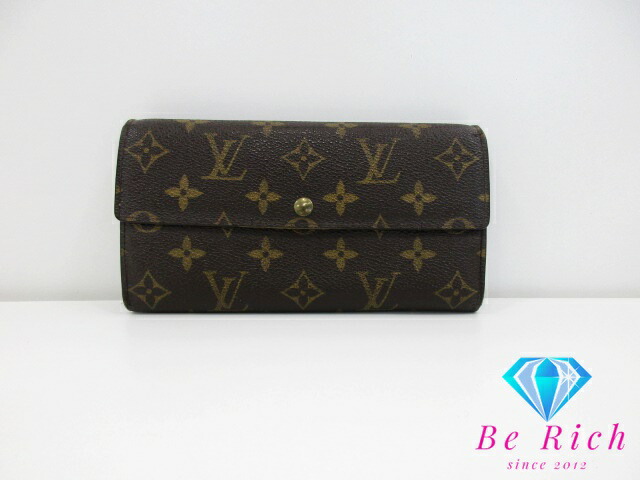LOUIS VUITTON モノグラム ポルト シェキエ カルトクレディ 長財布 Louis Vuitton モノグラム ポルト シェキエ カルト クレディ