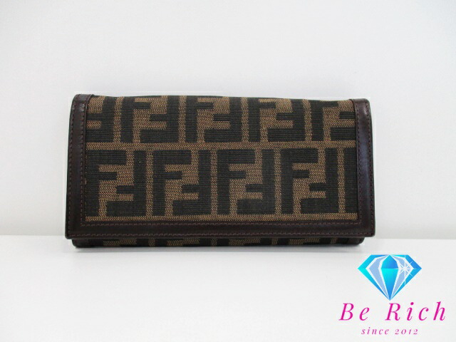 楽天市場】【中古】【財布】FENDI フェンディ ズッカ柄 2つ折 長
