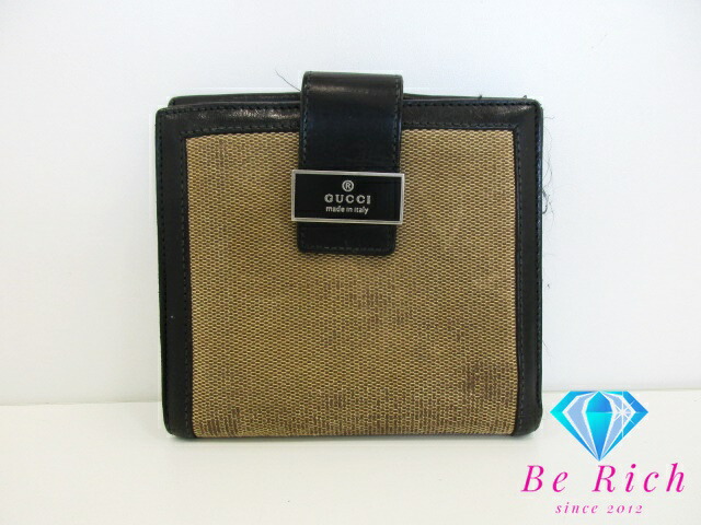 楽天市場】【財布】GUCCI グッチ GGキャンバス 2つ折財布 二つ折り財布