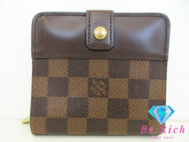 楽天市場】ルイ ヴィトン LOUIS VUITTON 二つ折り財布 ダミエ