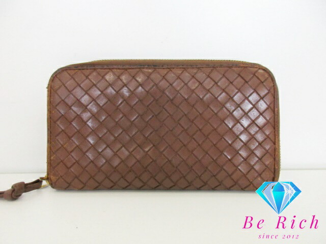 BOTTEGA VENETA ブラウン 財布 BOTTEGA VENETA ボッテガヴェネタ 2つ折財布 ブラウン イントレ