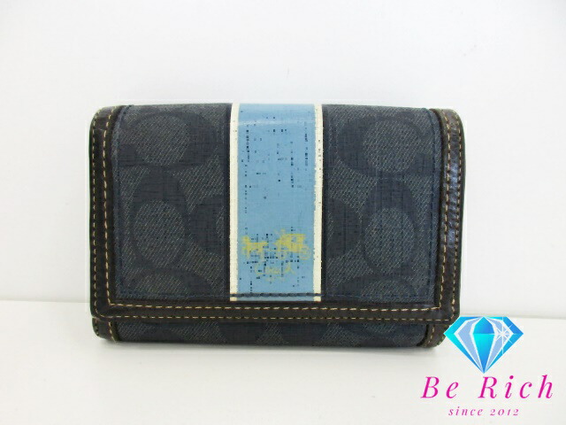 楽天市場】美品 コーチ COACH 財布 Wホック 二つ折り財布 40091