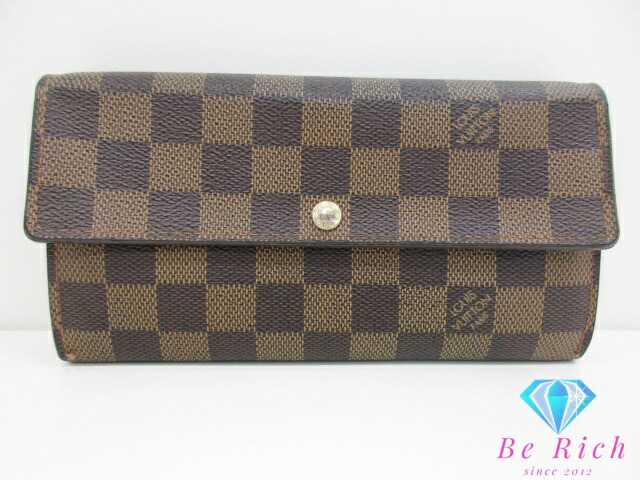 ルイヴィトン ダミエ エベヌ ポルトフォイユ サラ 長財布 N61734 楽天市場】ルイ ヴィトン LOUIS VUITTON 長財布 ダミエ ポルト