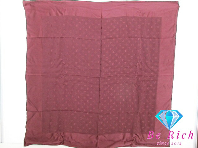 極美品 ルイヴィトン ストール シースルー LVロゴ シルク イタリア製 箱付き 極美品 ルイヴィトン ストール シースルー LVロゴ シルク