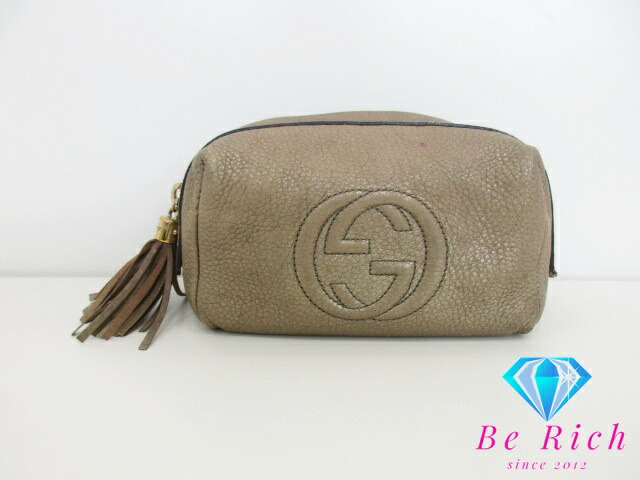 楽天市場】【美品】グッチ 【GUCCI】レザー シングル リップ