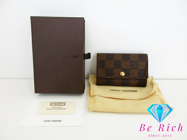ルイ ヴィトン LOUIS VUITTON 6連 キーケース ダミエ ミュルティクレ 6 N62630 エベヌ ブラウン 茶 LV ロゴ キーホルダー アクセサリー 小物 【中古】【送料無料】 bc2081