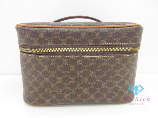 楽天市場】CELINE セリーヌ マカダム柄 バニティバッグ