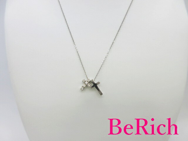 美品 4℃ ダイヤ5Pライン ネックレス Pt850 ヨンドシー 楽天市場】4℃【ヨンドシー】PT850 ダイヤモンドクロスネックレス