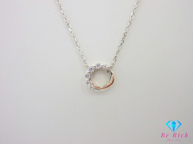 楽天市場】4℃ ヨンドシー 2連 ダブル リング ネックレス ペンダント