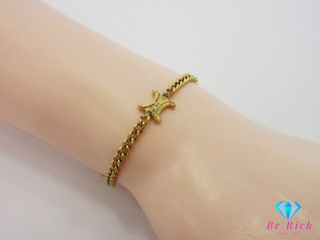 楽天市場】CELINE セリーヌ ブラゾン ロゴ ブレスレット バングル