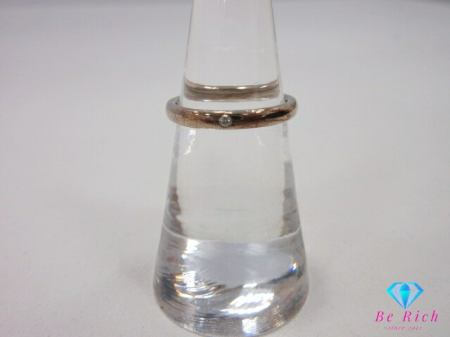 【ヴィンテージ】4℃ ヨンドシーK18YG#7 地金3連リングトリニティデザイン ヴィンテージ】4℃ ヨンドシーK18YG#7 地金3連リングトリニティデザイン