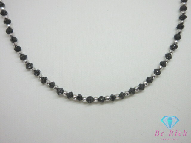 楽天市場】K18 WG ブラック ダイヤモンド 24.20ct 付 ネックレス