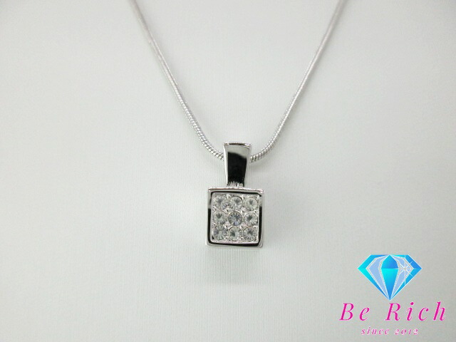 【新品】スワロフスキー スクエアネックレス swaro71 SWAROVSKI スワロフスキー Attract スクエアネックレス 純正