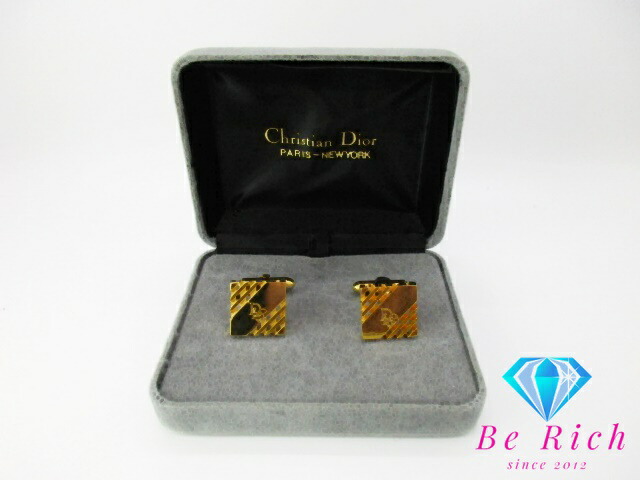 楽天市場】クリスチャン ディオール Christian Dior カフス ゴールド