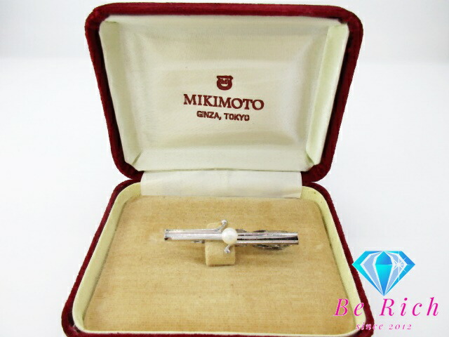 MIKIMOTO パール付き ネクタイピンとカフスセット（未使用） MIKIMOTO パール付き ネクタイピンとカフスセット（未使用