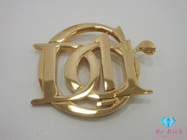 【美品】Dior ブローチ オンラインショップ】 超美品☆DIOR ゴールド ブローチ