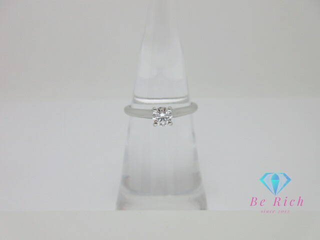 カルティエ Cartier Pt950 プラチナ 1895 solitaire ring ソリテール リング ダイヤモンド 0.23ct 指輪 #49 9号 ロゴ 宝石 ジュエリー アクセサリー 【中古】【送料無料】 ba3408