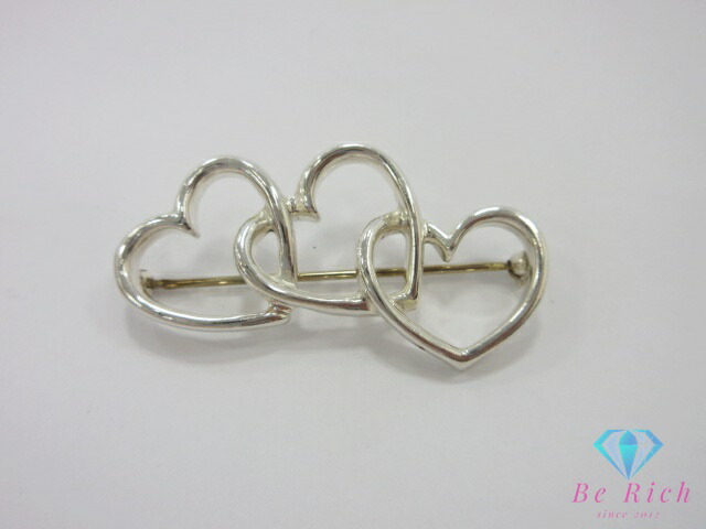アン アン様 TIFFANY＆Co. ブローチ トリプルハート 925 TIFFANY&Co. TIFFANY&CO. ティファニー トリプルハート ピン