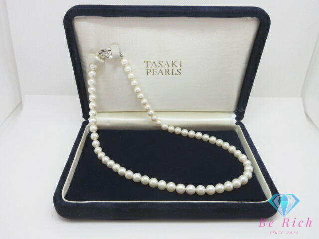【美品】TASAKI パールネックレス 楽天市場】田崎真珠 TASAKI パール 真珠 7mm 珠 デザイン