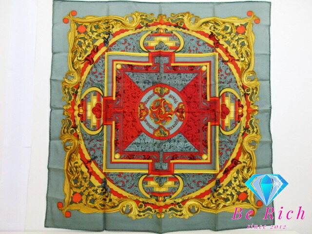 楽天市場】【未使用】 エルメス HERMES スカーフ カレ 90 シルク CAVE