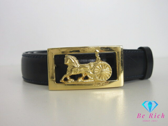 【美品】CELINE セリーヌ マカダム ベルト ゴールド ブラック イタリア製 CELINE】セリーヌ 馬車柄ロゴベルト | ブランド古着屋 Jesus Judas