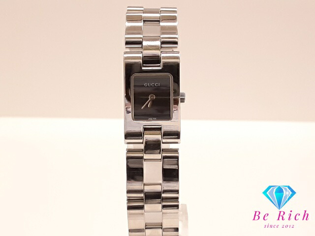 グッチ GUCCI レディース 腕時計 2305L スクエア 黒 ブラック SS ブレス アナログ クォーツ QZ ウォッチ 【中古】【送料無料】 bt3584 20,460円