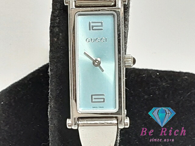 楽天市場】【GUCCI】グッチ Gフレーム ブラック文字盤 128.5 スクエア