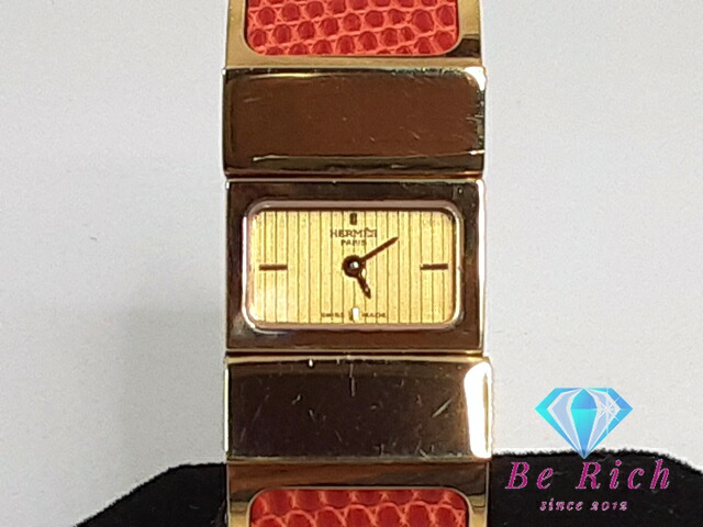 楽天市場】HERMES エルメス 腕時計 カレーシュ ロゴ レディース