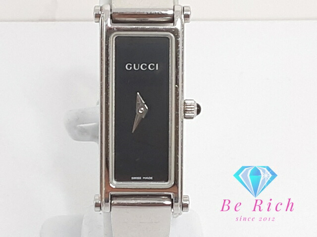 楽天市場】【GUCCI】グッチ Gフレーム ブラック文字盤 128.5