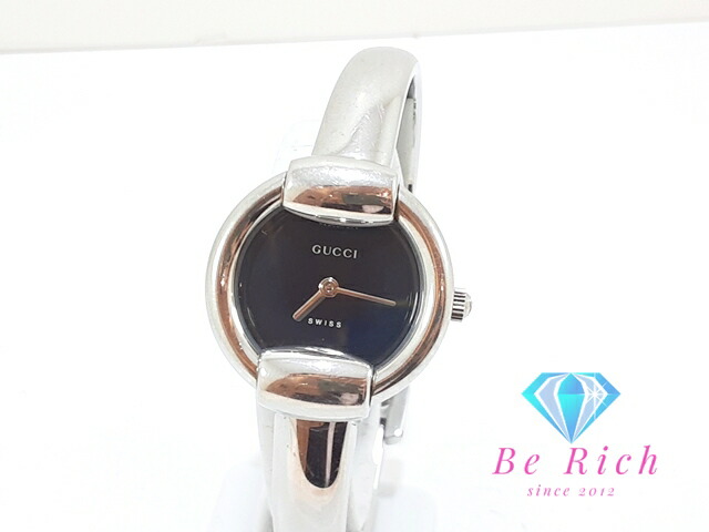 楽天市場】【GUCCI】グッチ Gフレーム ブラック文字盤 128.5
