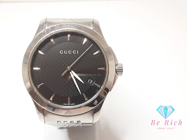 GUCCI シルバー スクエアフェイス 腕時計 31891541.jpg
