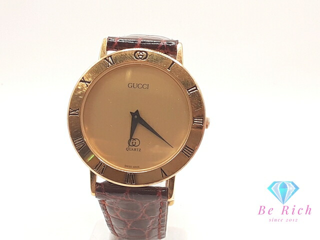 稼働品　GUCCI グッチ　2200M ゴールド　ラウンド　腕時計　メンズ 楽天市場】ゴールド（ブランドグッチ）（メンズ腕時計｜腕時計