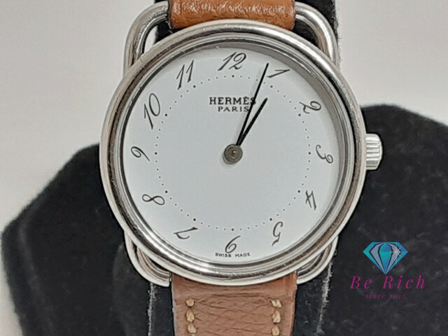 【S8316-200-2】エルメス レディース 腕時計 アルソー クォーツ 楽天市場】【ウォッチ】HERMES エルメス アルソー クリーム文字