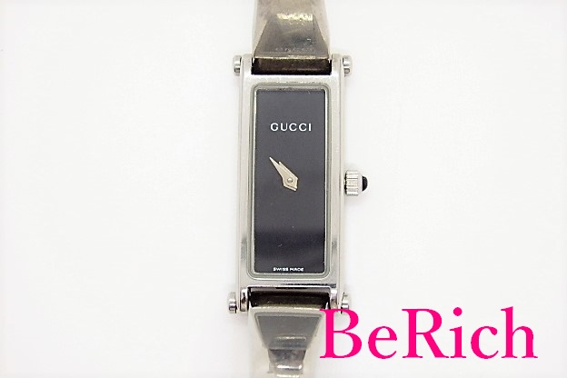 【楽天市場】グッチ GUCCI レディース 腕時計 バングル ウォッチ 1500L 黒 ブラック 文字盤 SS ブレス レクタンギュラー
