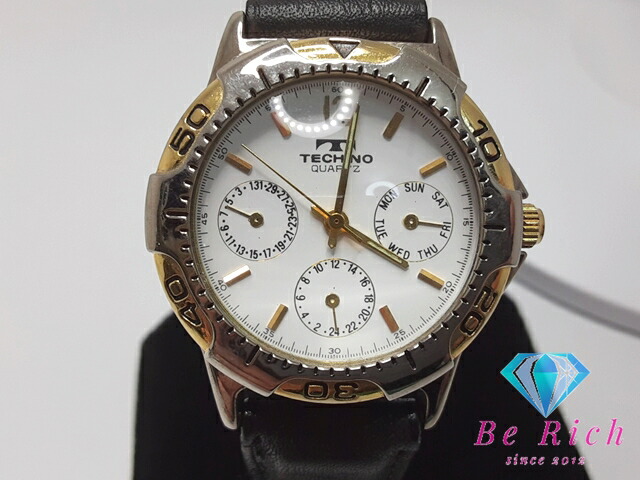 CANDINO 腕時計 Candino Brown Leather Black Dial Men's Chronograph Swiss