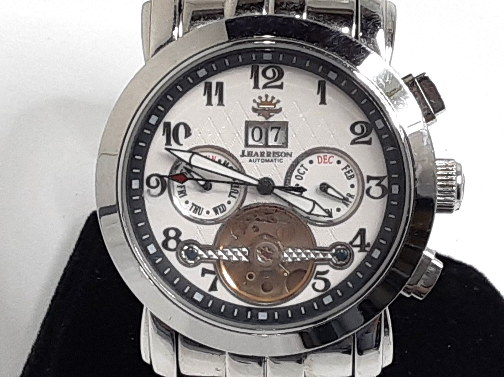 ジョンハリソン J.H H-003 スケルトン ＡＴ メンズ 腕時計 自動巻 J.HARRISONフルスケルトン 自動巻き腕時計JH-003 : IMPショップ