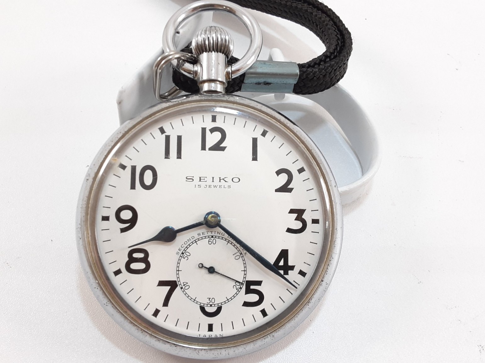 SEIKO 懐中時計 セイコー 懐中時計 7N21-0AE0 金メッキ ハンターケース 45mm 鎖