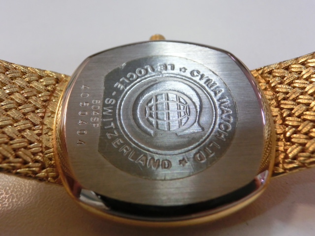 【楽天市場】CYMA シーマ 腕時計 ゴールド×ゴールド SS クォーツ 604SP 4Pダイヤ【中古】【送料無料】 ht587：BeRich