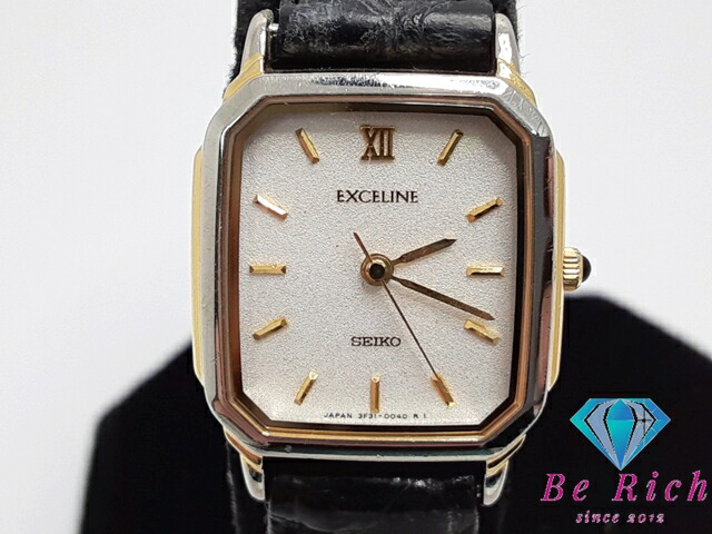 【稼働/良品】SEIKO クオーツ1F20-6D90 LASSALEカットガラス 稼働/良品】SEIKO クオーツ1F20-6D90 LASSALEカットガラス