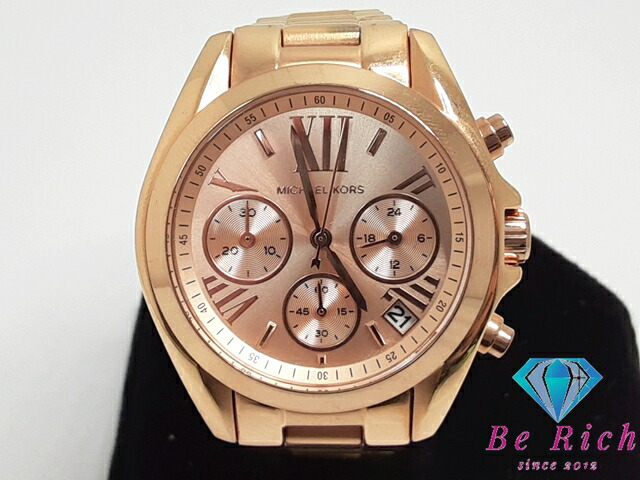 マイケルコース MK5799 Amazon.com: Michael Kors Bradshaw Chronograph Rose Gold-Tone