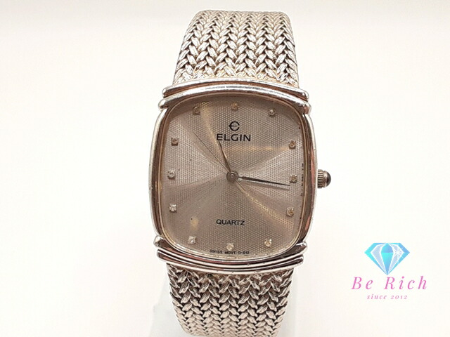 ELGIN エルジン クォーツ腕時計EG057  A296 エルジン ELGIN SPORTS DATE QUARTZ 腕時計 - メルカリ