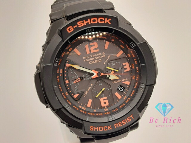 【美品】G-SHOCK GW-1100J-1AJF 電波ソーラー タフソーラー CASIO G-SHOCK The G GW-1100J-1A1JF