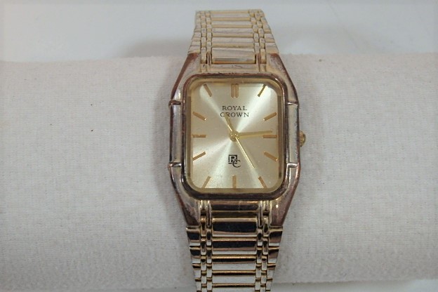 【楽天市場】ロイヤル クラウン Royal Crown メンズ 腕時計 スクエア 角型 ゴールド 文字盤 SS アナログクォーツ ファッション