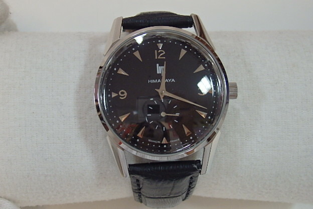 楽天市場 リップ Lip ヒマラヤ メンズ腕時計 スモールセコンド Ss レザー ブラック シルバー 黒 文字盤 アナログ クォーツ ウォッチ アルピニスト ウォッチ 時計 紳士 メンズ レディース 中古 送料無料 Ht1758 Berich 楽天市場支店