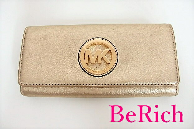 新品未使用 マイケルコース 長財布 型押しレザー ライトクリーム アイボリー MICHAEL KORS - 新品 MICHAEL KORS 折り財布 ライトグリーン 二