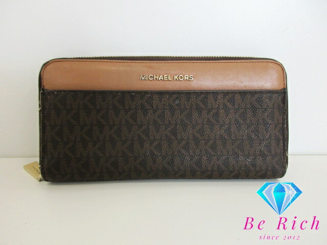 楽天市場】美品 マイケルコース MICHAEL KORS 財布 ラウンド