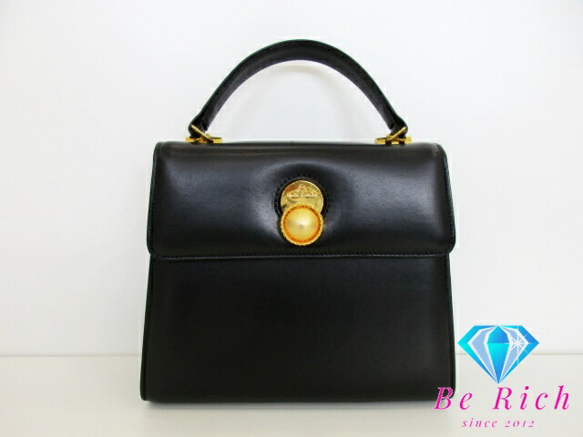 mila schon 【美品】ハンドバッグ がま口 王冠 レザー ミラショーン sh1277.jpg